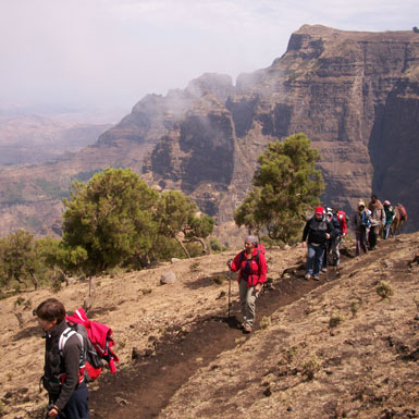 hiking trekking